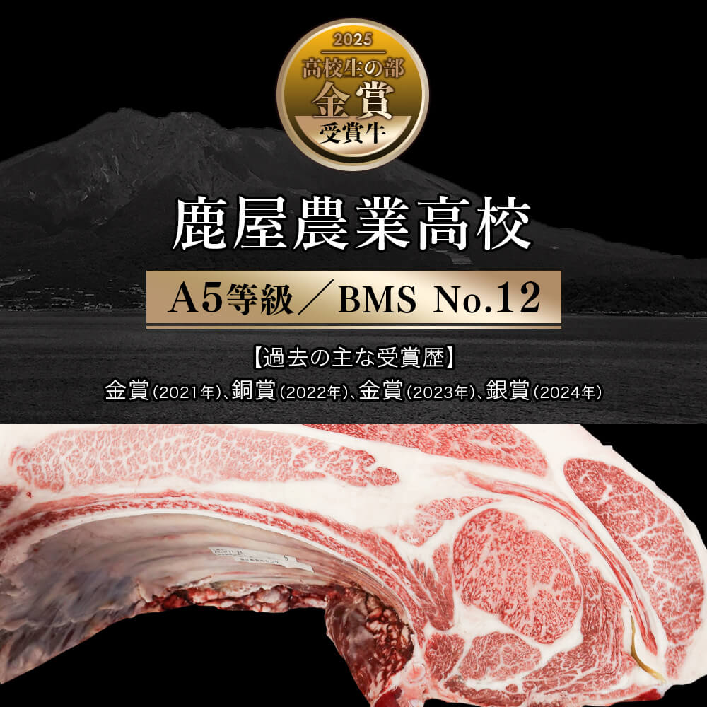 送料無料｜数量限定】南九州黒牛枝肉共励会 受賞牛！A5等級 鹿児島県産